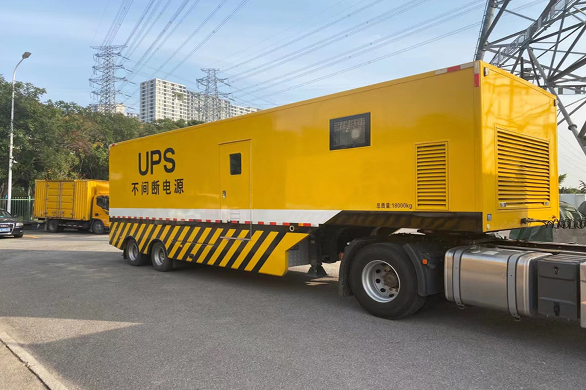 杜集发电机租赁施工现场